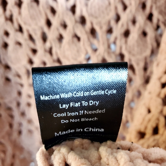 POL Open Knit cropped super soft casual mauve sweater Small Excellent condition - Picture 3 of 9